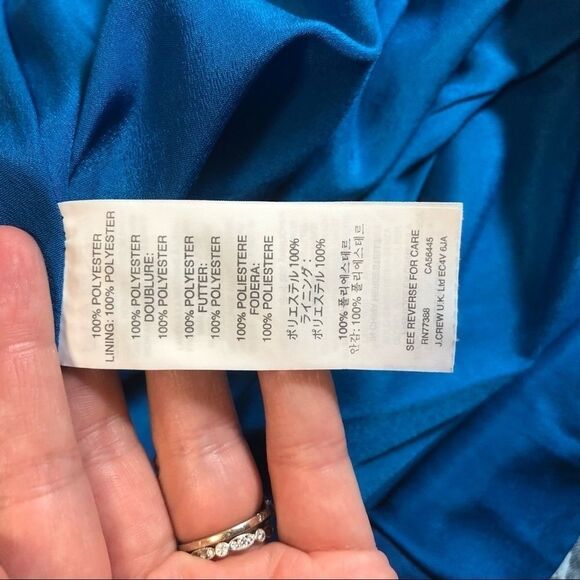 J. Crew Flounce skirt blue floral print sz 12 - Picture 6 of 8